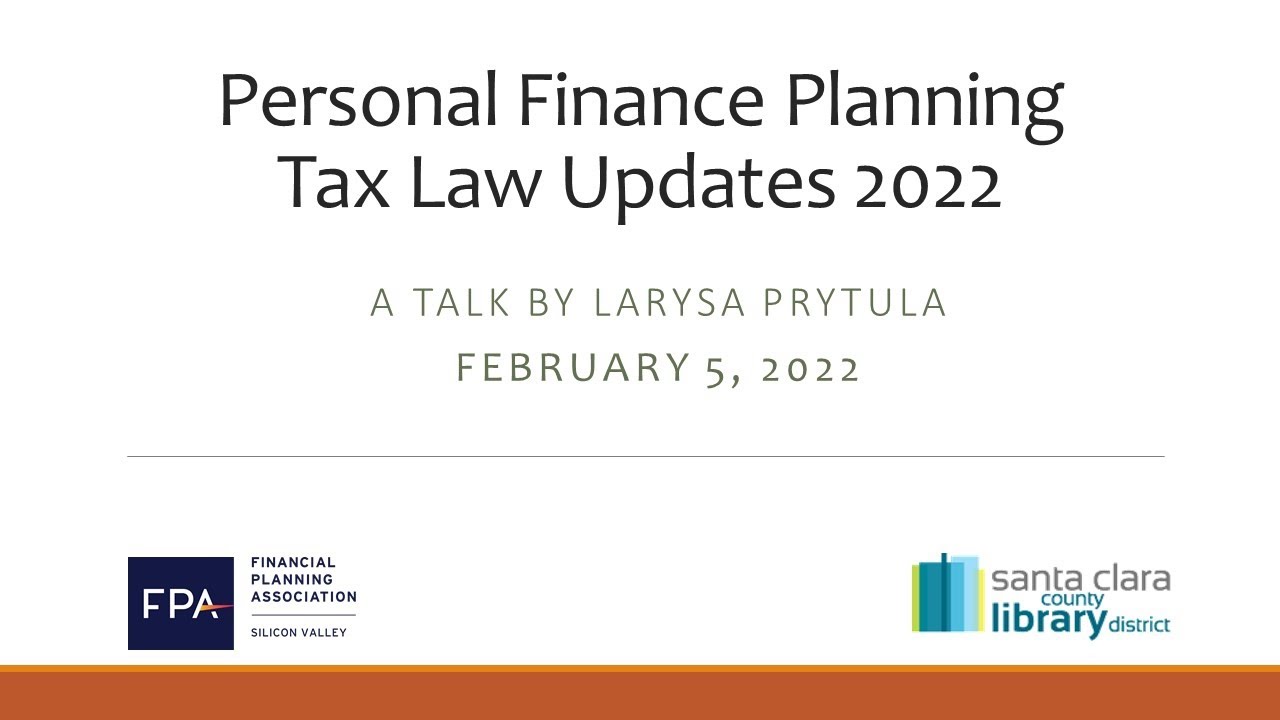 Tax Law Updates 2022