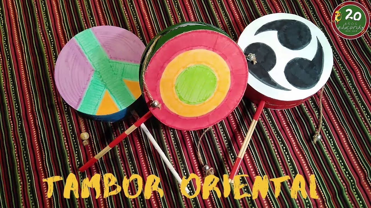 MANUALIDADES CON GARABATO Tambor oriental