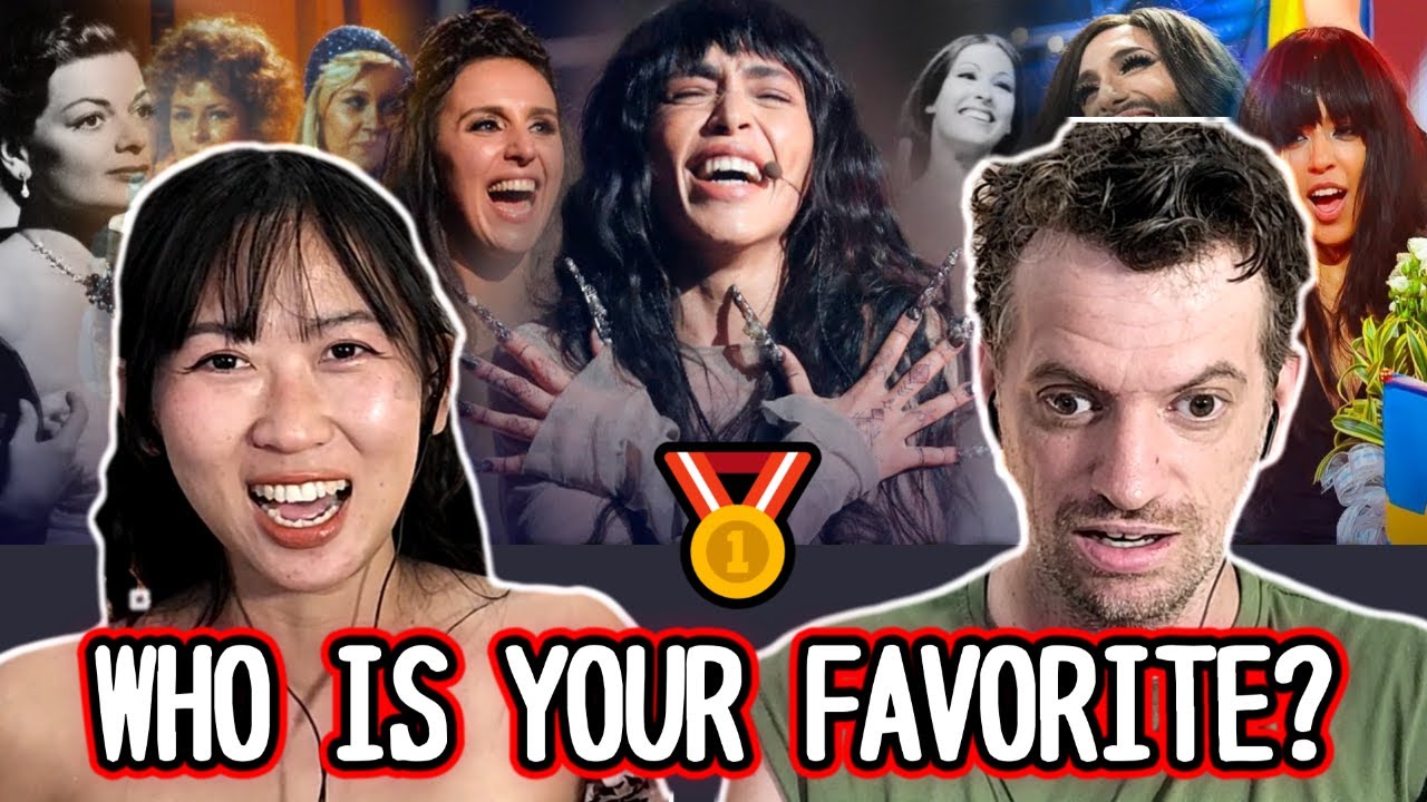 Thai-Canadian Couple Reacts to All Winners 🥇 of the Eurovision Song Contest (1956-2023)