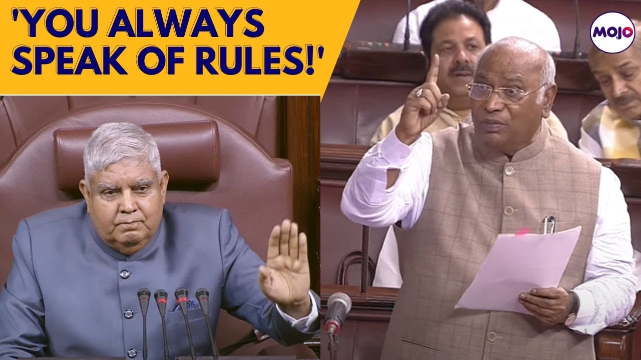 Mallikarjun Kharge Vs Jagdeep Dhankhar: Heated Discussion Erupts Over Manipur Issue In Rajya Sabha