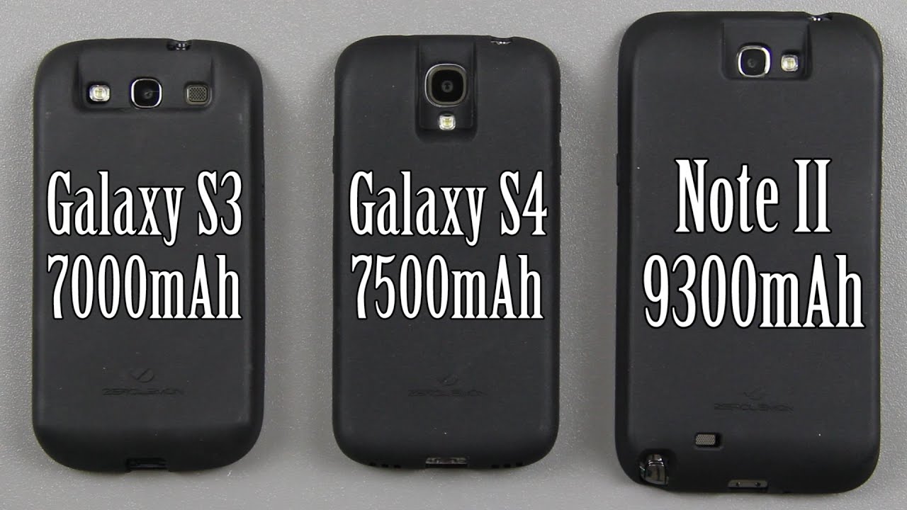 ZeroLemon Samsung Galaxy S3 (7000mAh) Galaxy S4 (7500mAh) and Note II (9300mAh) Extended Batteries!