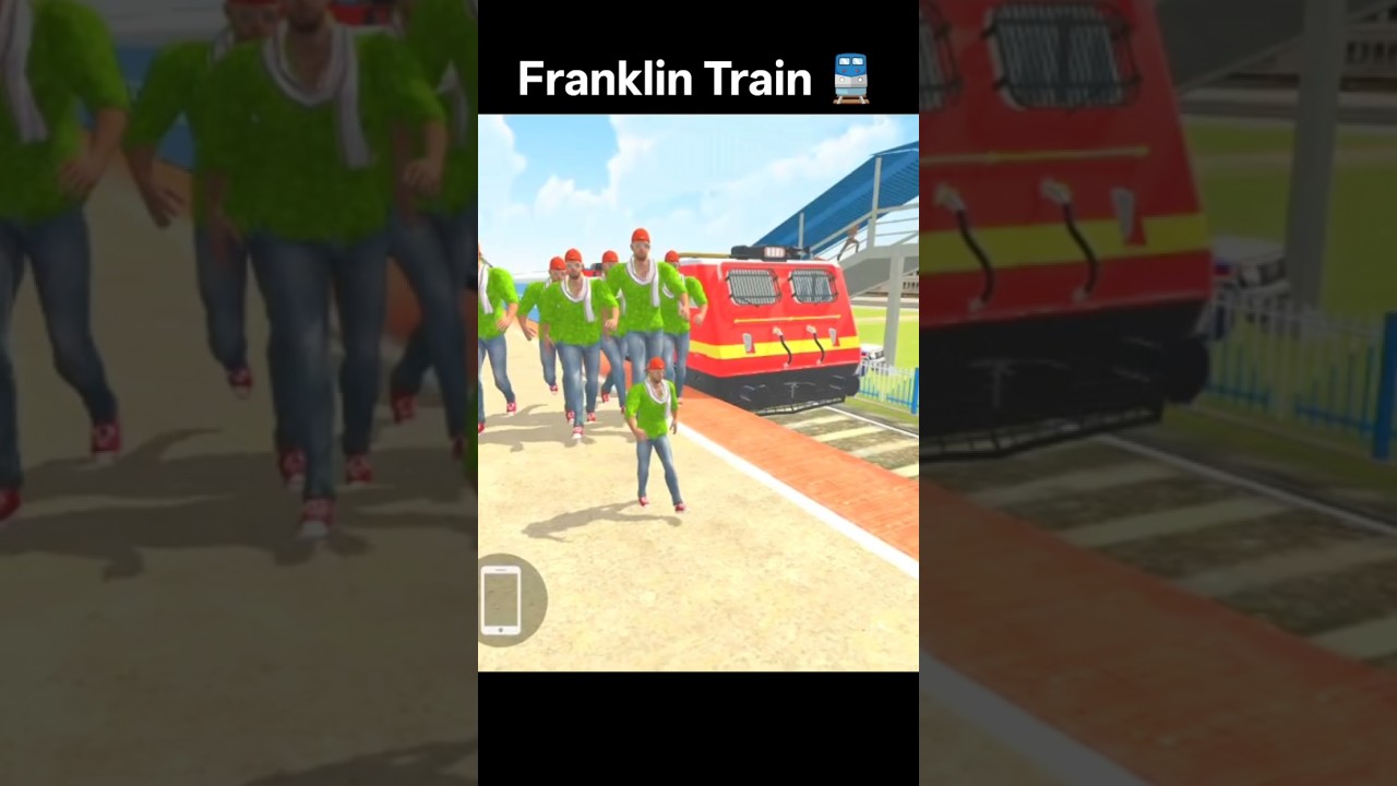 Franklin railway station new update 😯indian theft auto #newupdate #shorts #railwaystation #train
