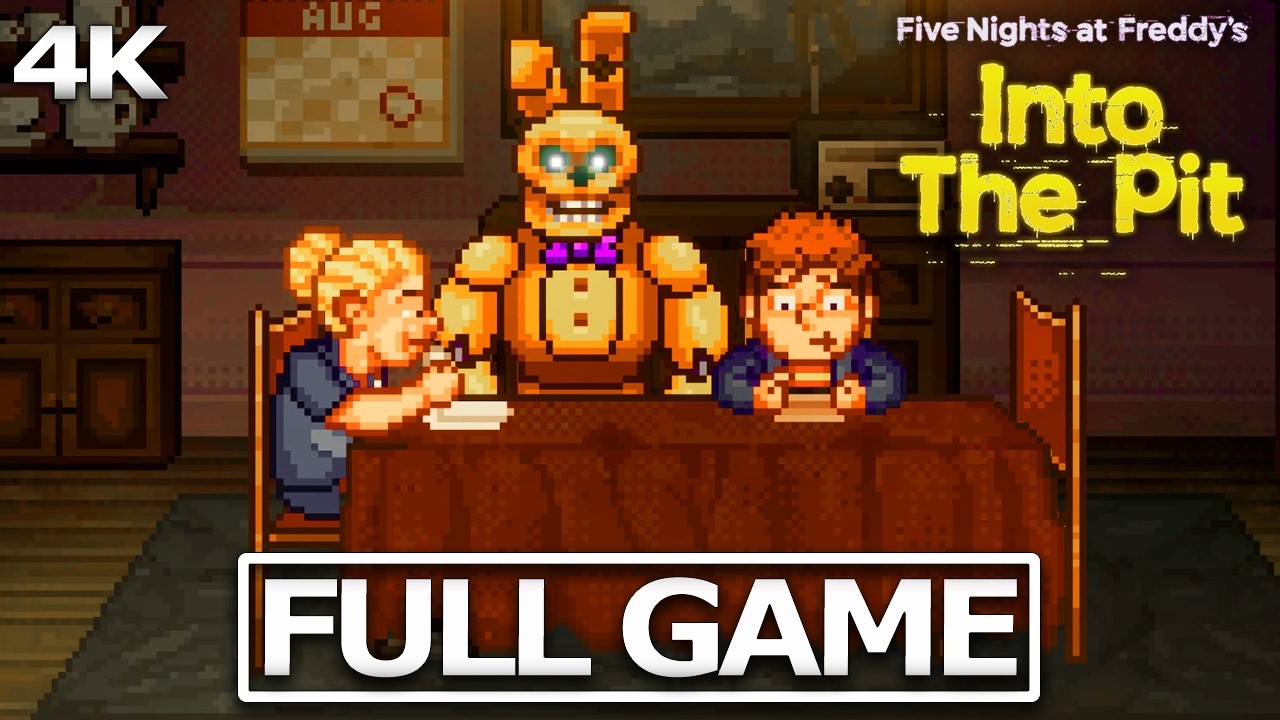 FIVE NIGHTS AT FREDDY'S INTO THE PIT Full Gameplay Walkthrough / No Commentary【Full Game】4K Ultra HD