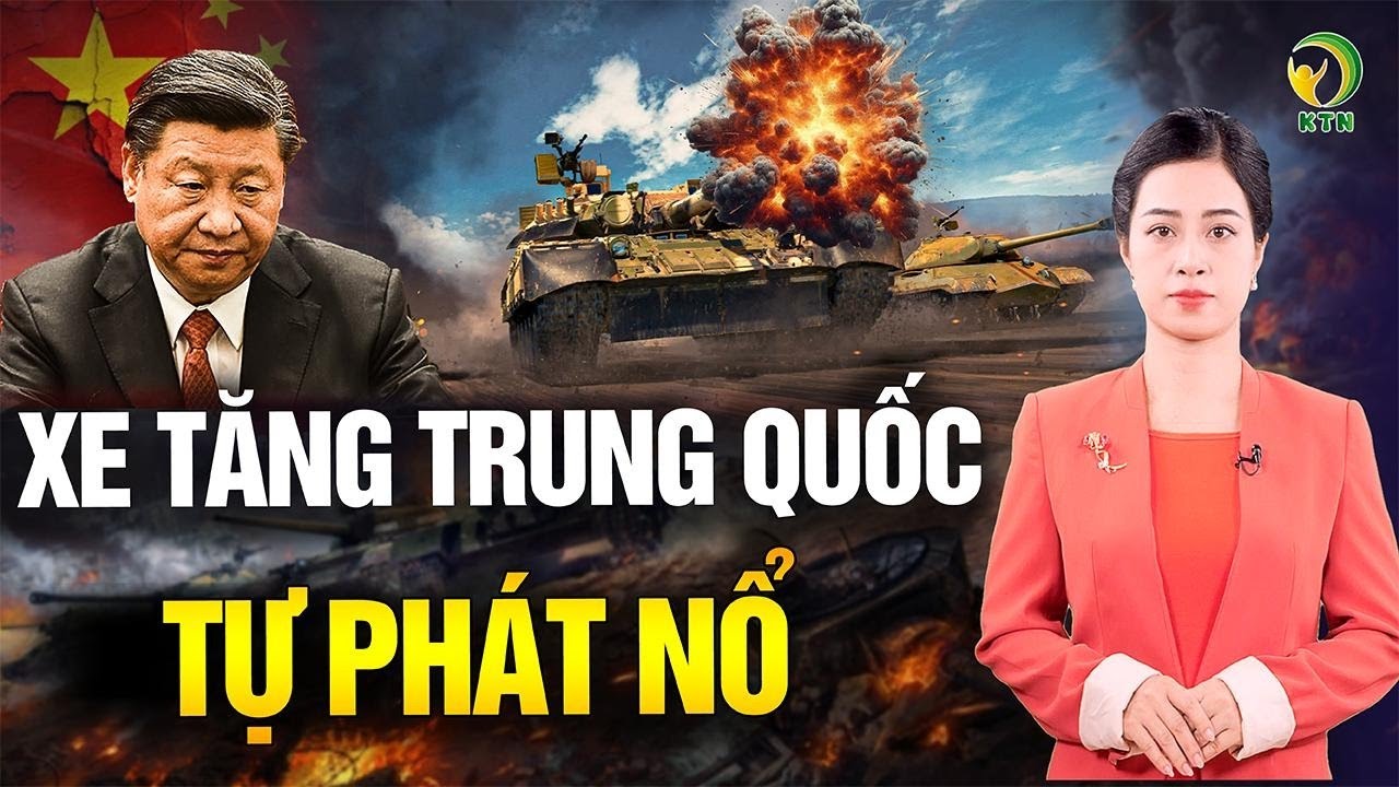 Xe tăng 5 triệu USD của Trung Quốc không bị kẻ địch tấn công cũng phát nổ