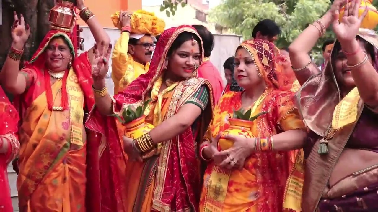 शिव पुराण कलश यात्रा सुहाग नगर जिला फिरोजाबाद