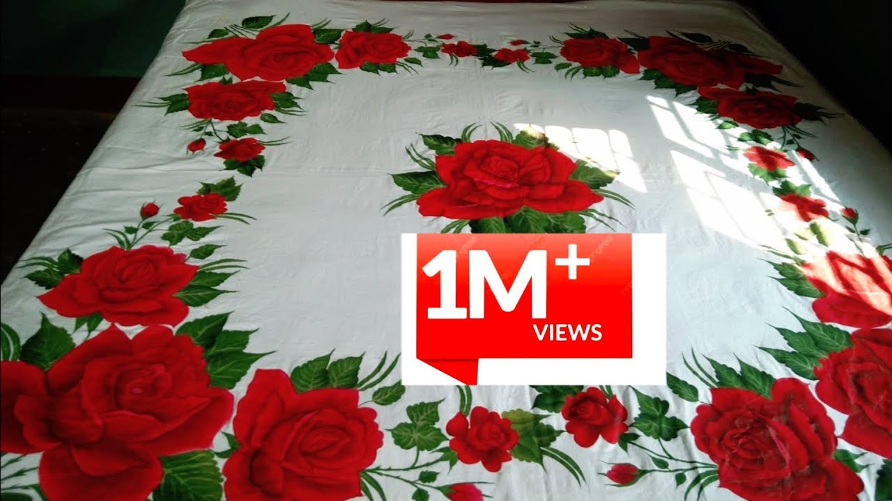 Bedsheet Ka Sundar design// Rose making// Chadar Ka Phool