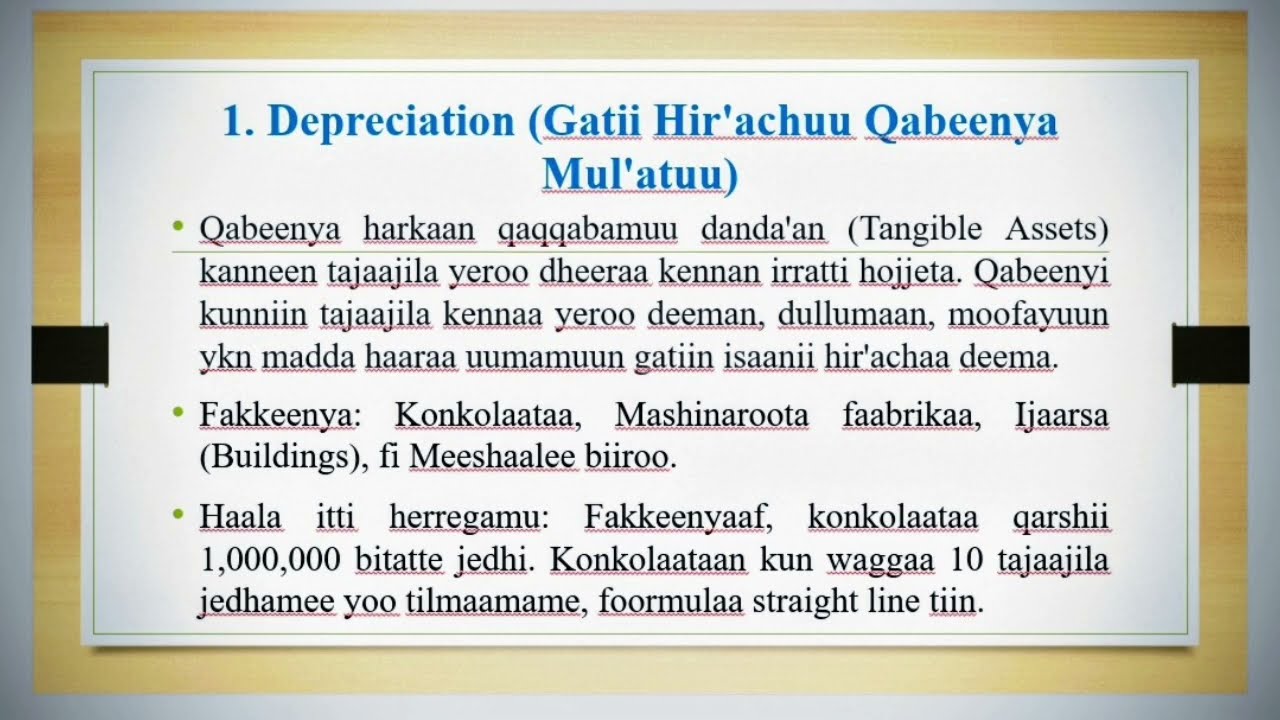 THE SIMILARITIES AND DIFFERENCE OF DEPRECIATION AND AMORTIZATION BY DAMBAL ACADEMY 
