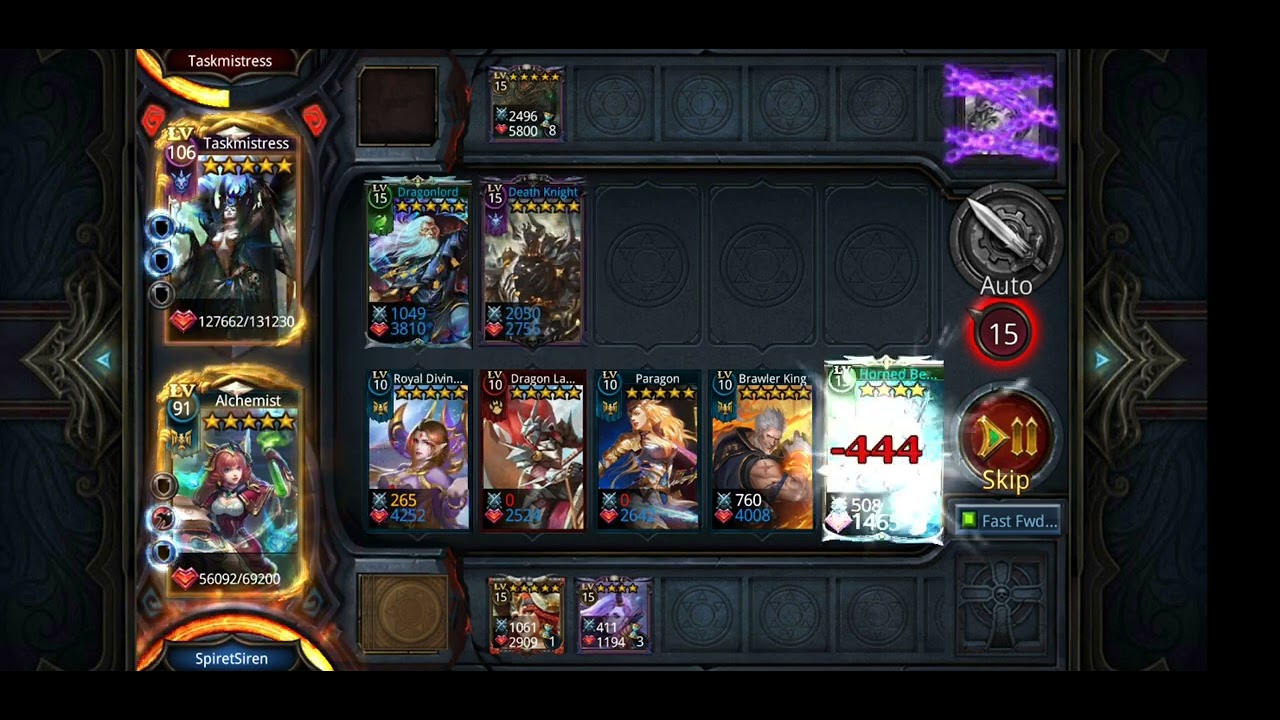 Beating level 15-10 easy in Deck Heroes!