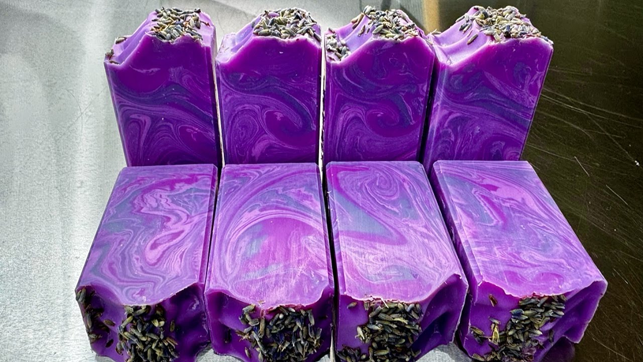 Making Sweet Lavender Cold Process Soap Making