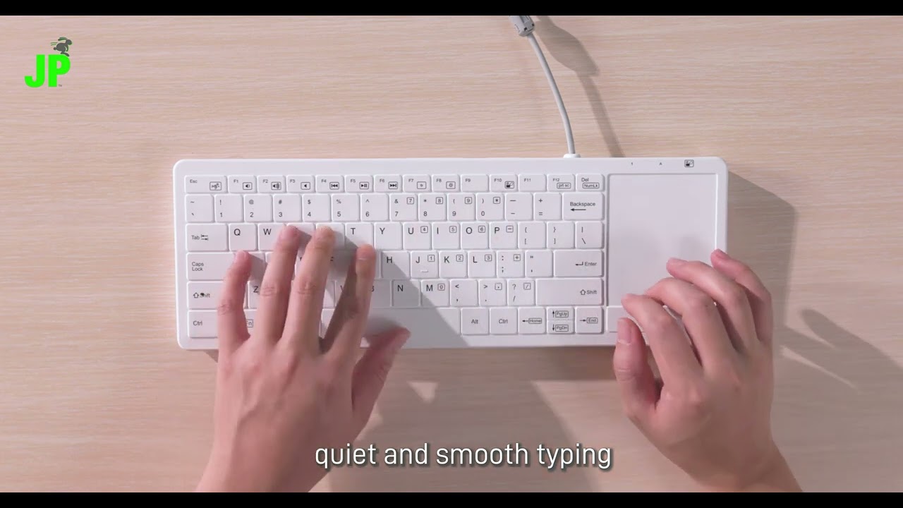 JP CleanPro Waterproof SS Touchpad Keyboard - Medical and Industrial Washable Keyboard