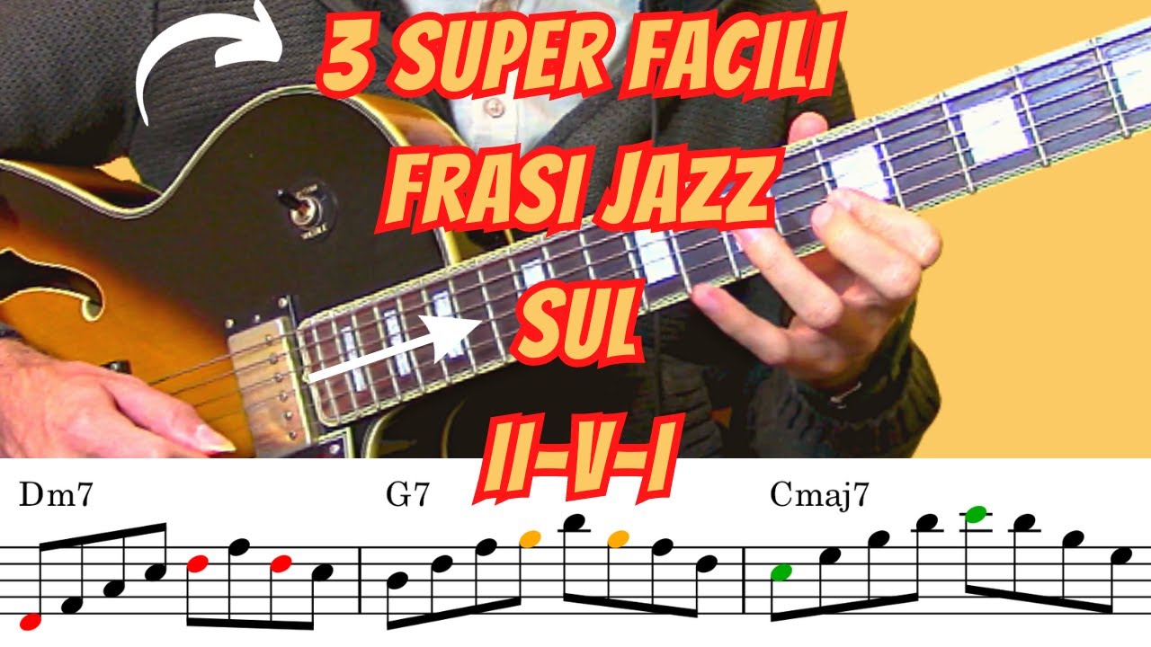 3 Super Facili Frasi Jazz da Praticare sul II-V-I