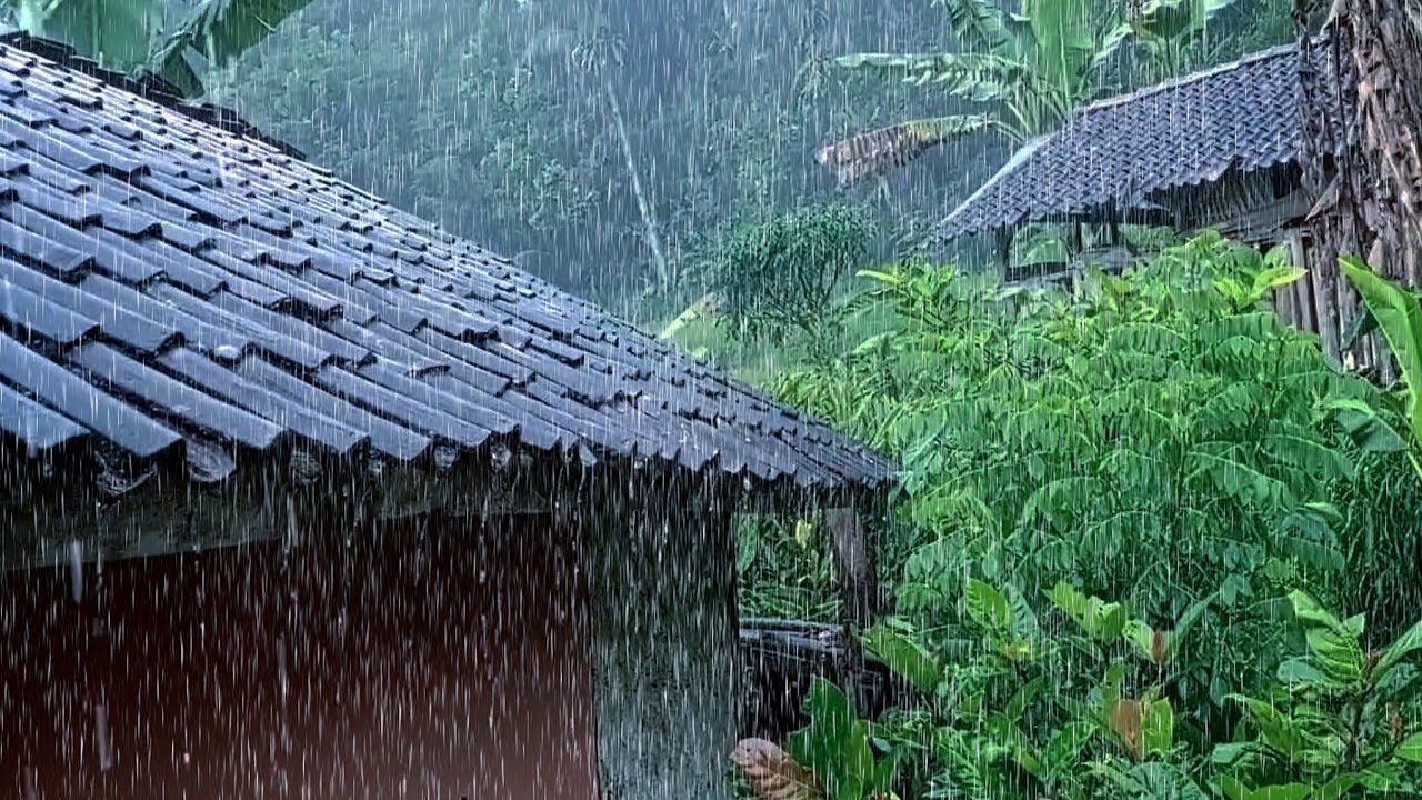 Deep Sleep in 5 Minutes with Heavy Rain 🌙 No Thunder, No Music