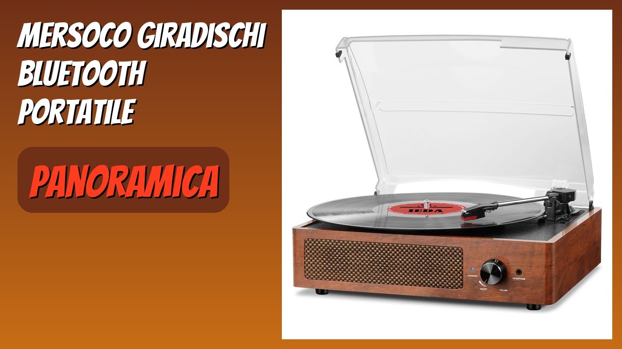 RECENSIONE (2026) : Mersoco Giradischi Bluetooth Portatile. DETTAGLI