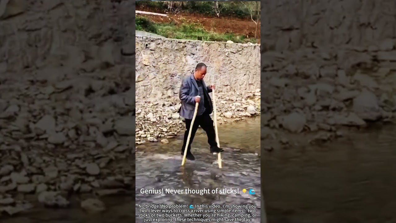 Cross River with Sticks or Buckets: Ingenious Techniques! 🌊🥾