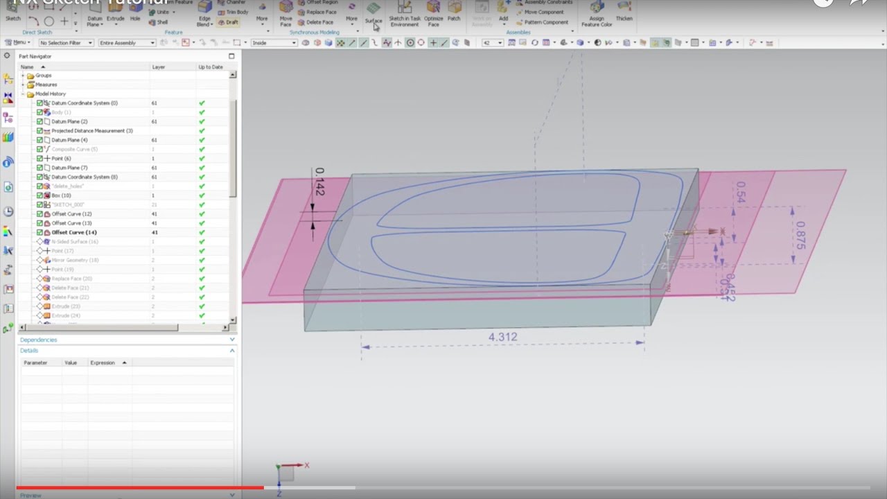 NX Sketch Tutorial