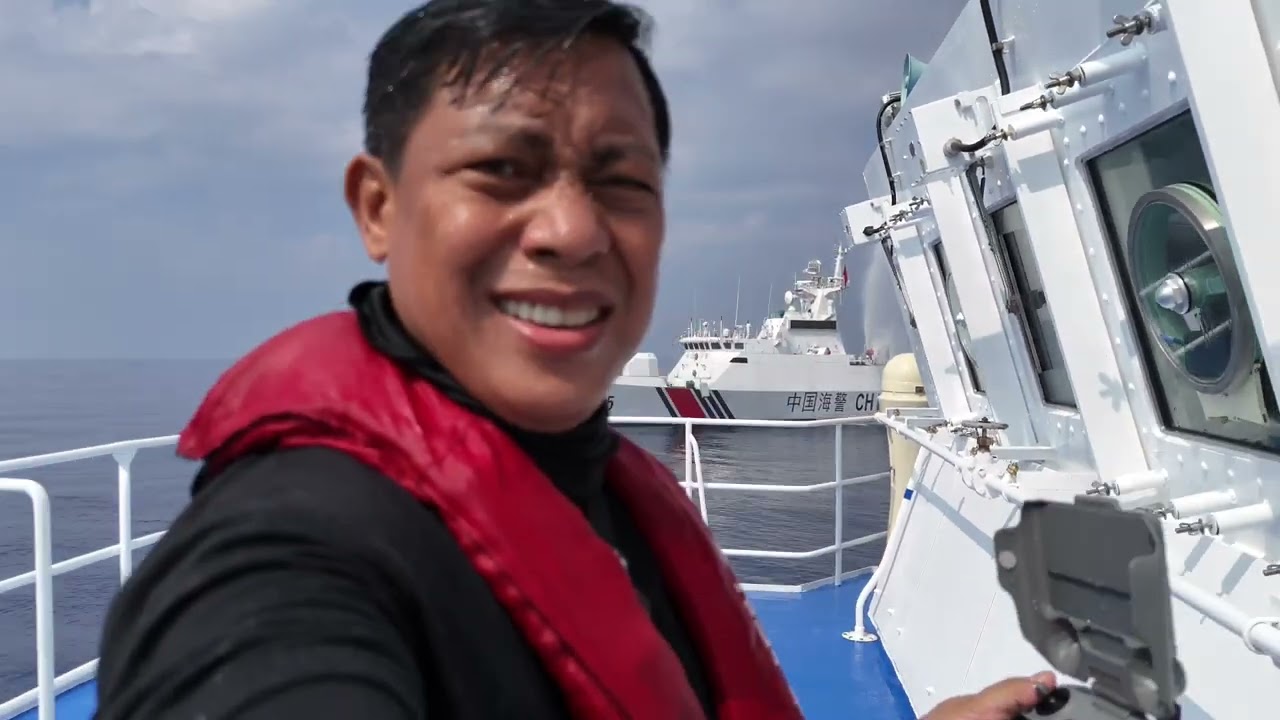 China Coast Guard Water Cannons Philippine Coast Guard
