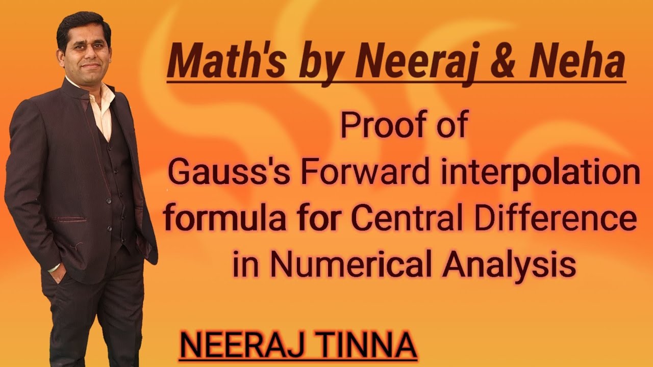 Proof of Gauss's Forward interpolation formula for Central Difference in Numerical Analysis