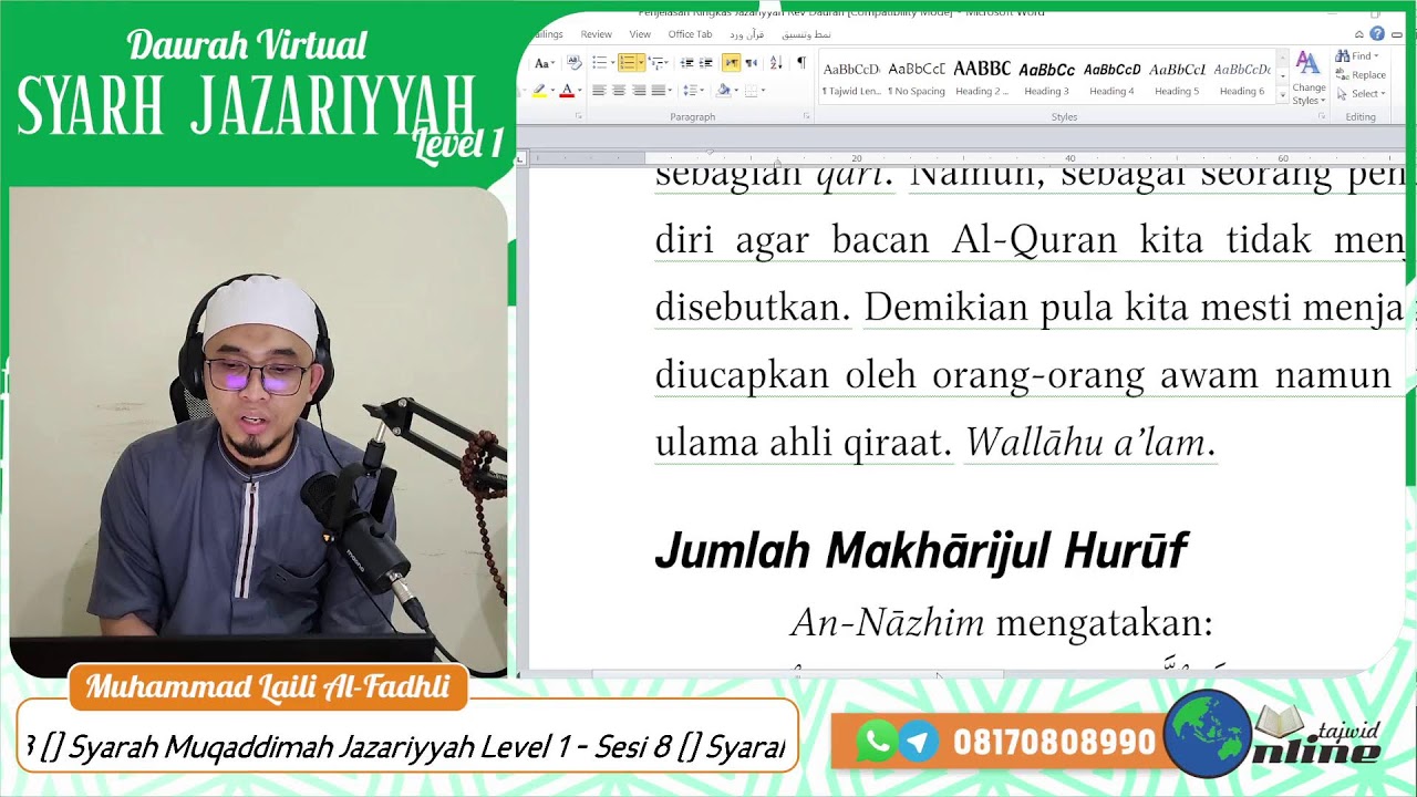 Jazariyyah Level 1 2024 - Sesi 8 - Muhammad Laili Al-Fadhli