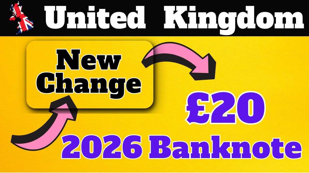 UK- New CHANGE on &pound;20 note | UK money | England currency