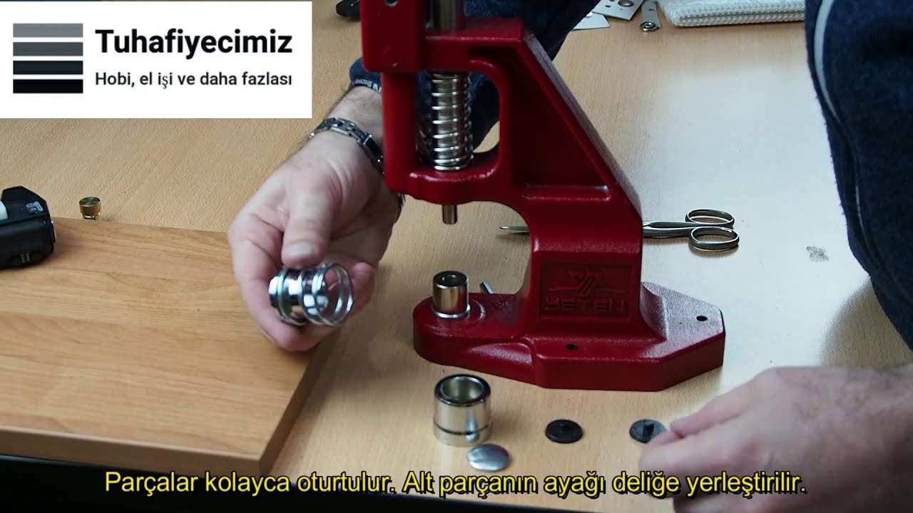 Tulumba Pres ile bir dakikada kapsül düğme, kumaş düğme kaplama