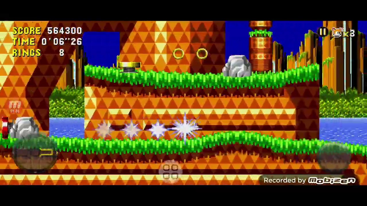 Tails in Sonic The Hedgehog Cd Mobile Gameplay : Palmtree Panic Zone