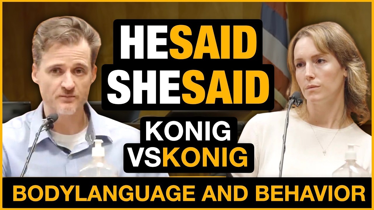 Dr. Konig vs. His Wife in Court: Who Looks Credible?