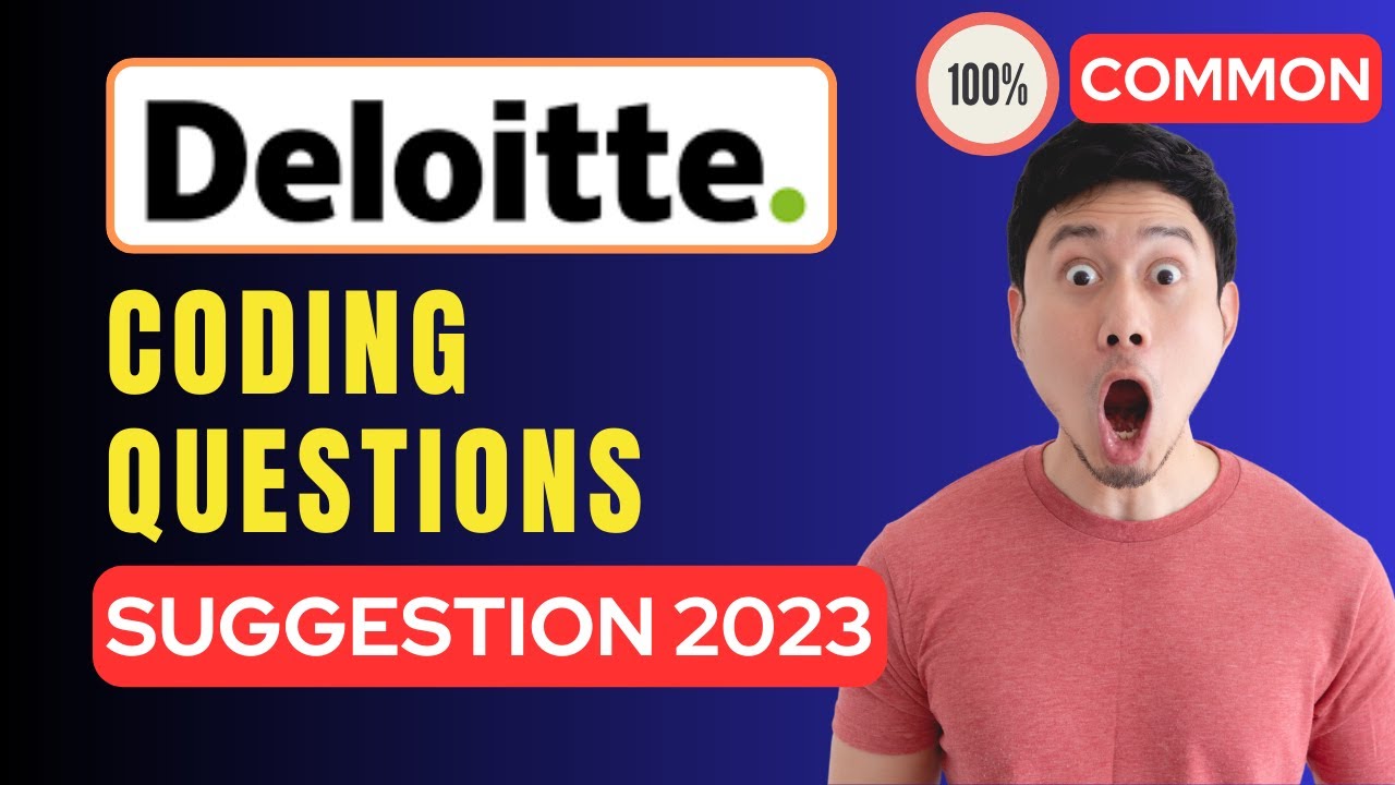 Deloitte coding questions | Deloitte Placement Preparation | 2023 | UBK Anna