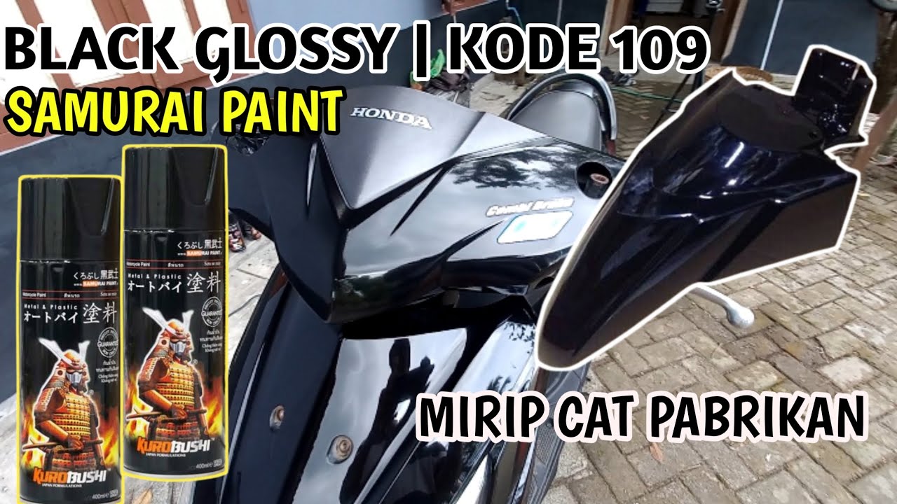 CAT SENDIRI DIRUMAH DENGAN SAMURAI PAINT | BLACK KODE 30-109