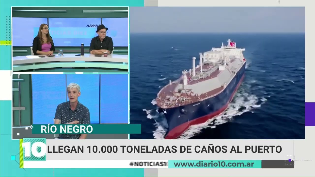 Un buque chino cargado de tuberías arribará el martes 25 al puerto de San Antonio Este