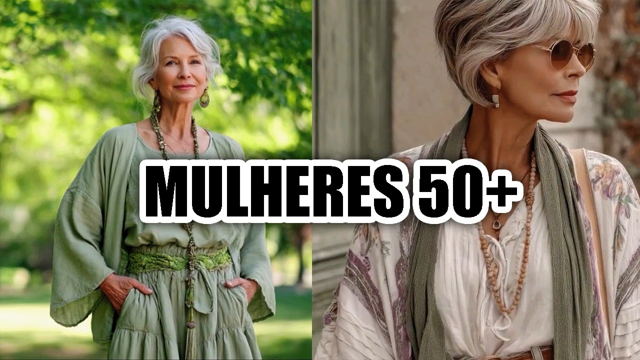 BOHO CHIC 50+ / MODA BOHO PARA MULHERES MADURAS: LEVE E ELEGANTE!
