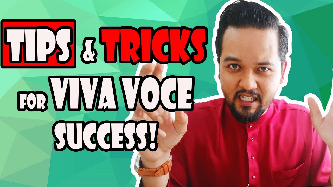 Tips and Tricks for Viva Voce success - A Dissertation Defense Strategy