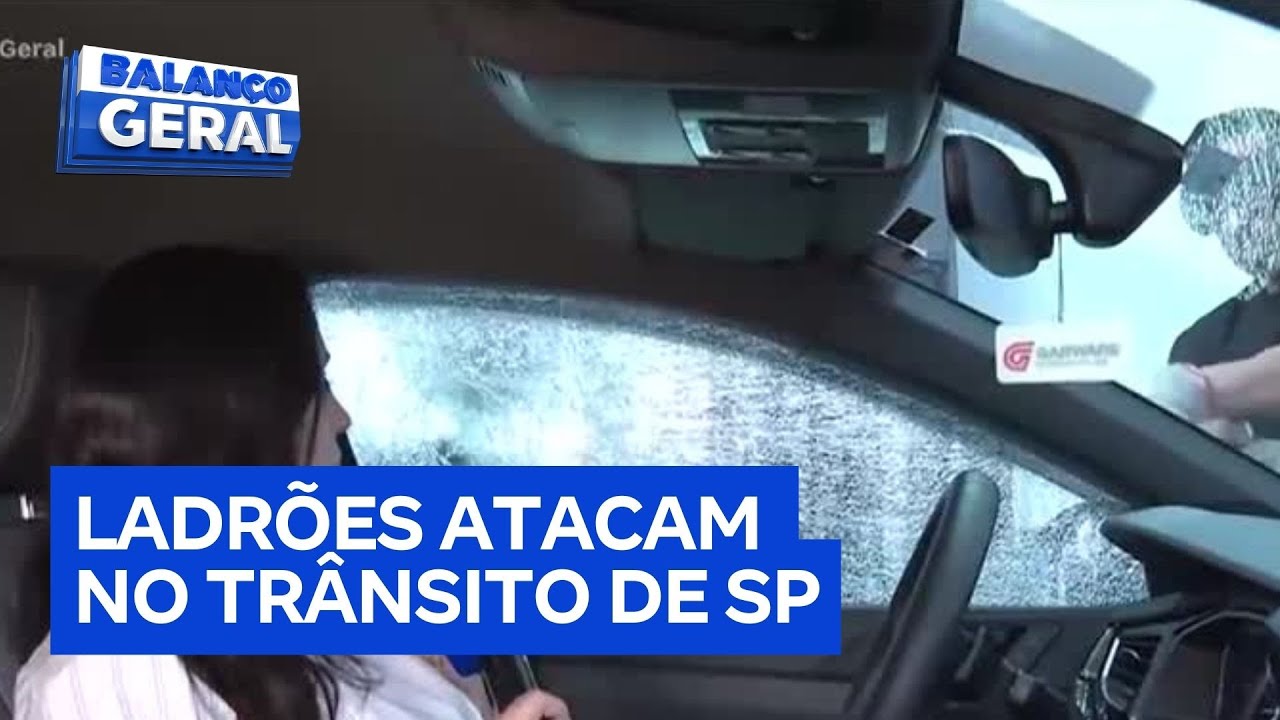 'Gangue da pedrada' faz motoristas colocarem película de proteção nos vidros dos carros