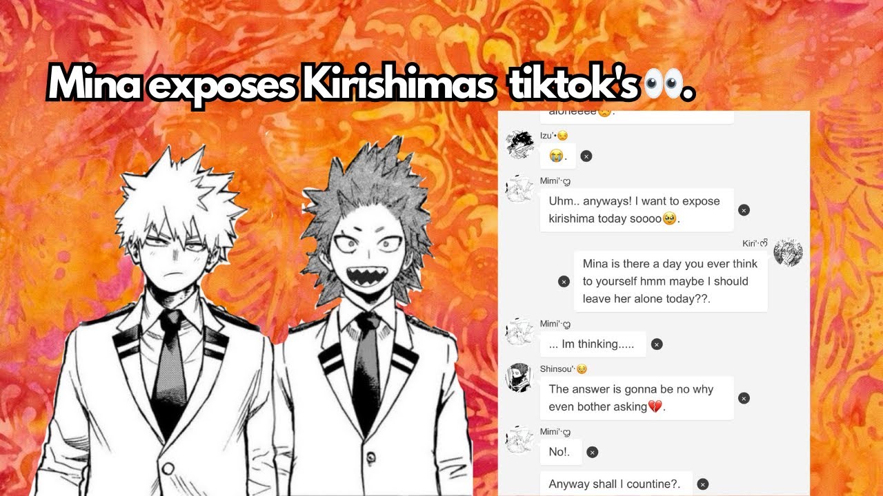 Mina exposes Kirishima..! [Krbk] \some of class 1-B/