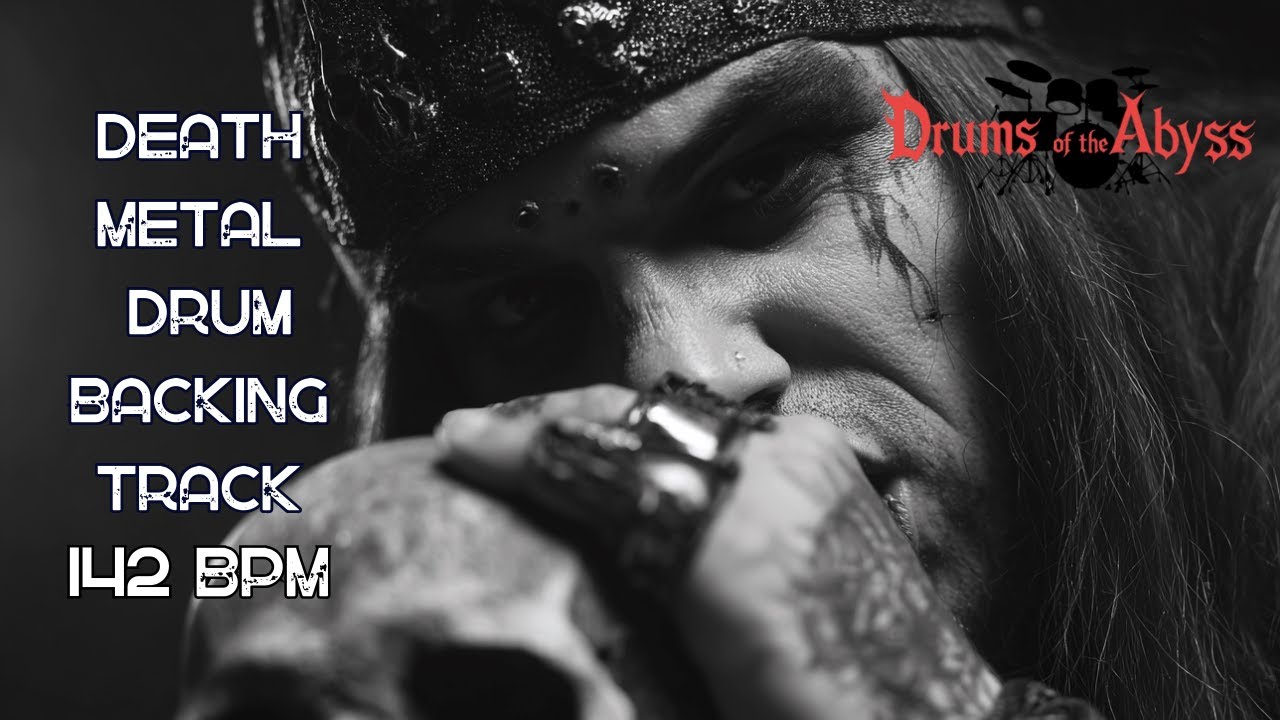 142 BPM Death Metal Drum Backing Track | Aggressive Driving Beat | Royalty Free Drum Track
