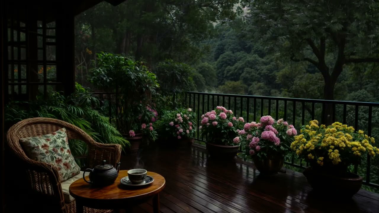 🌙🌲 Mystic Woodland Rainfall | Soft Rain Sounds for Deep Sleep & Healing Energy