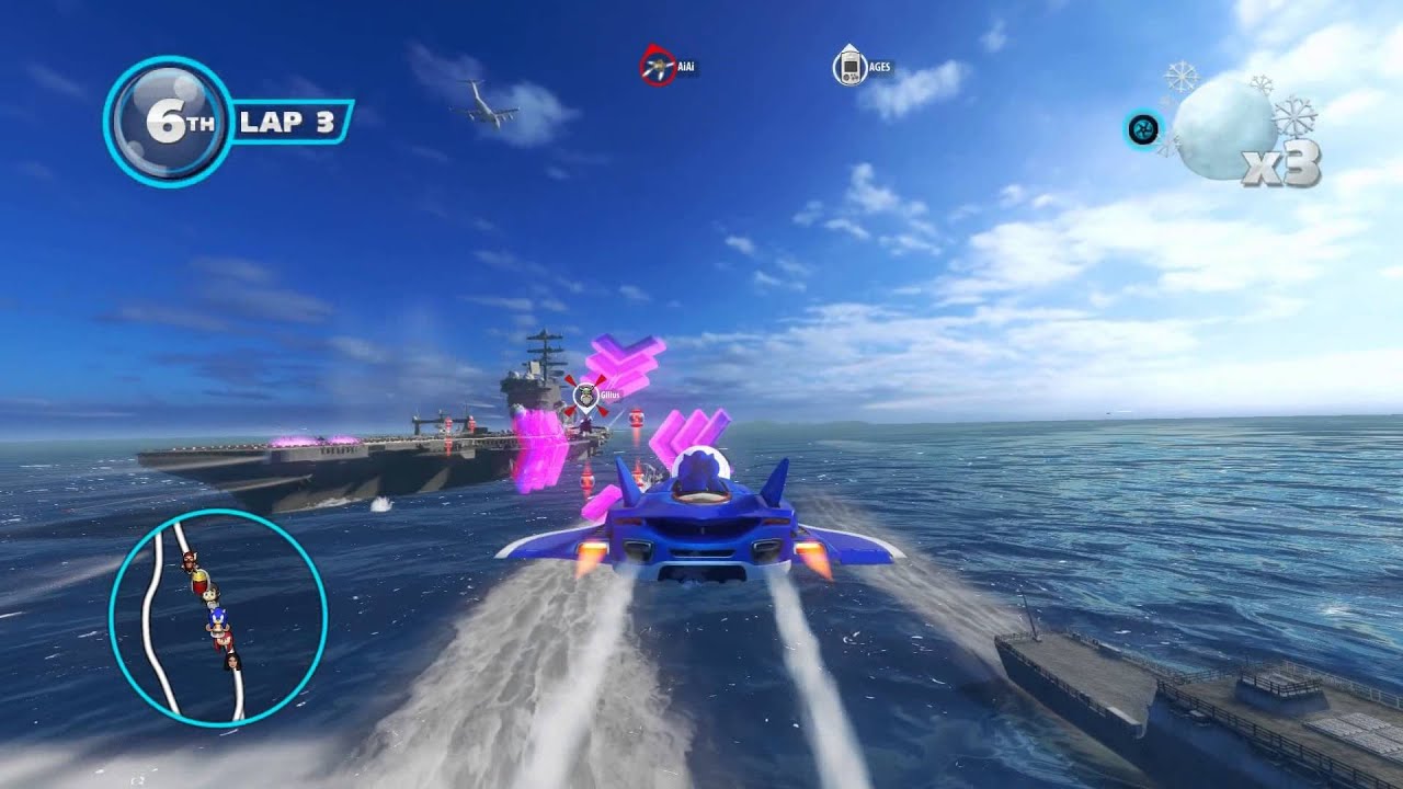 Dragon Cup Mirror Grand Prix - Expert S-Rank - Sonic & All-Stars Racing Transformed 1080p HD