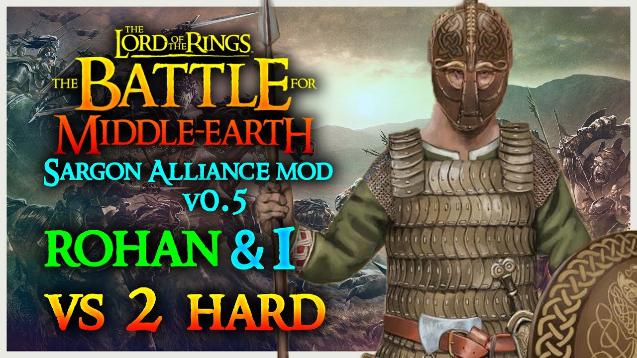 ROHAN & GONDOR vs GUNDABAD & ISENGARD (2v2) | BFME - Co-op Skirmish / S.A.M v0.5