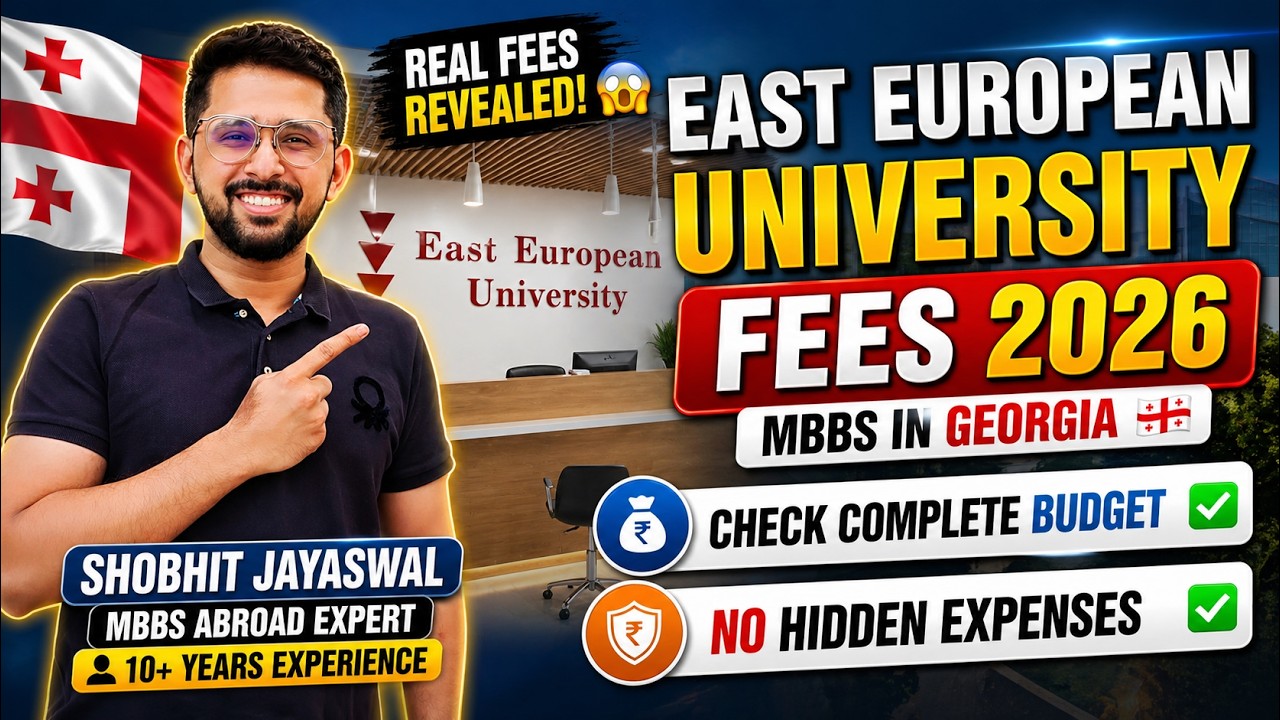 East European University, MBBS in Georgia Fees 2026 in Indian Rupees 🇬🇪 | Complete MBBS Fees