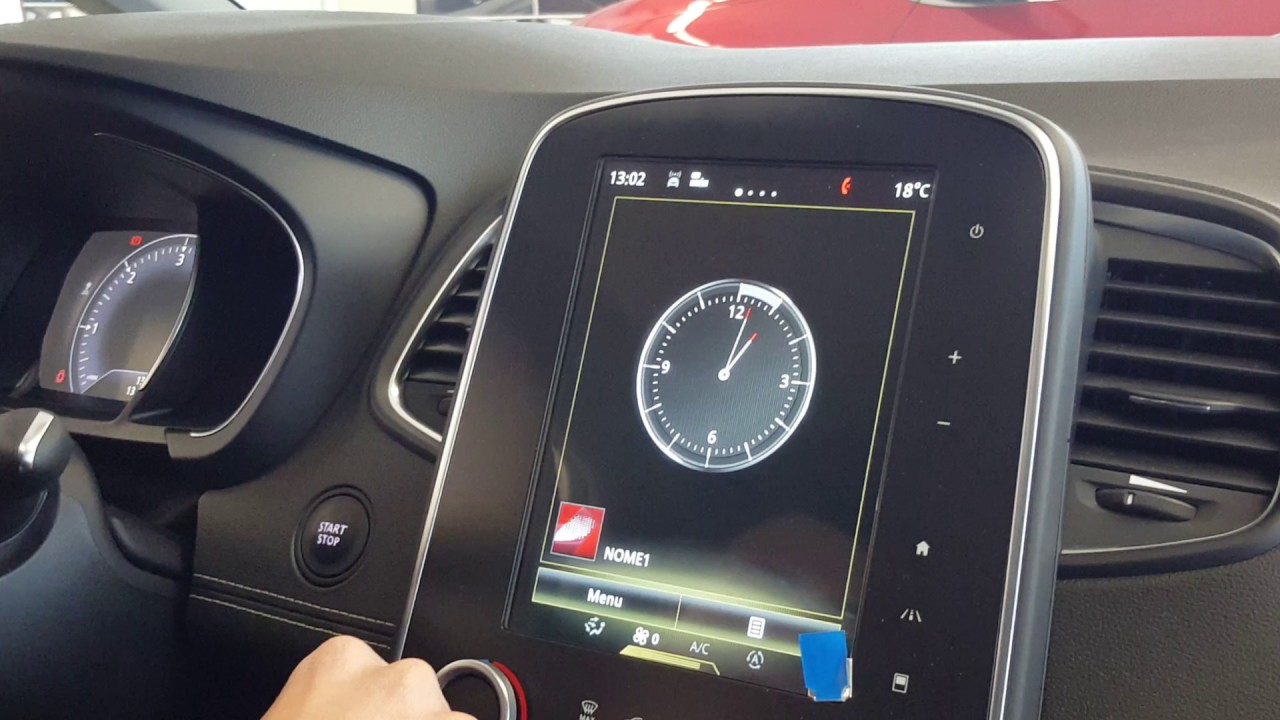 Tutorial: Come spostare ora su navigatore Renault Scenic