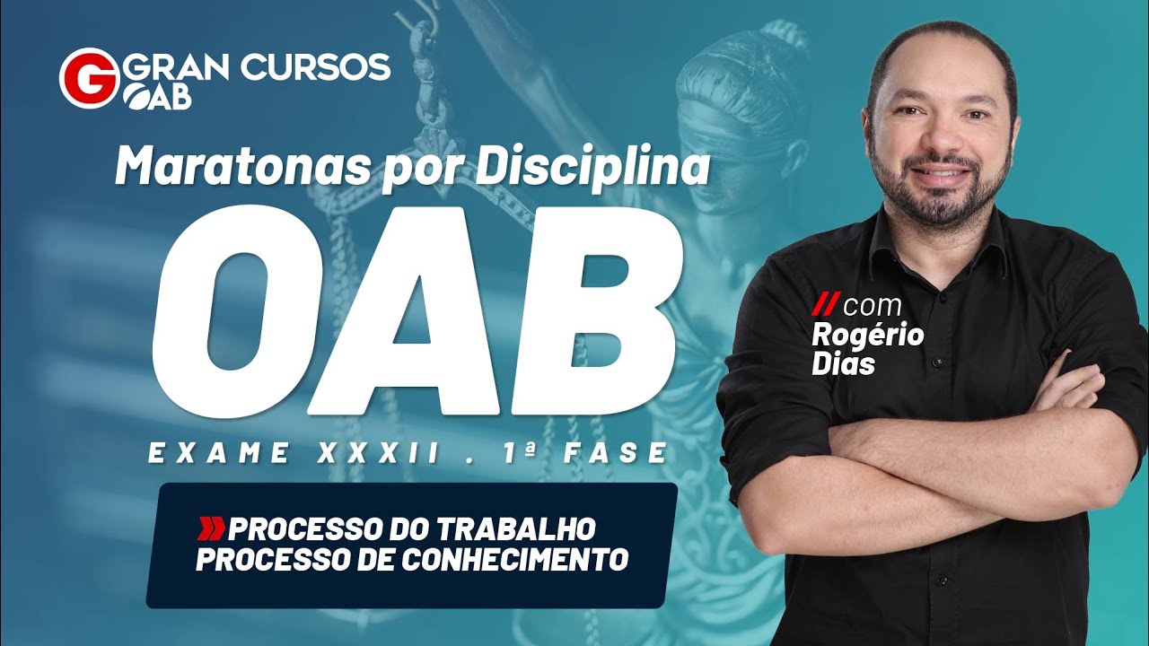 Maratonas por disciplinas: Processo do Trabalho - Processo de conhecimento com Prof. Rogério Dias