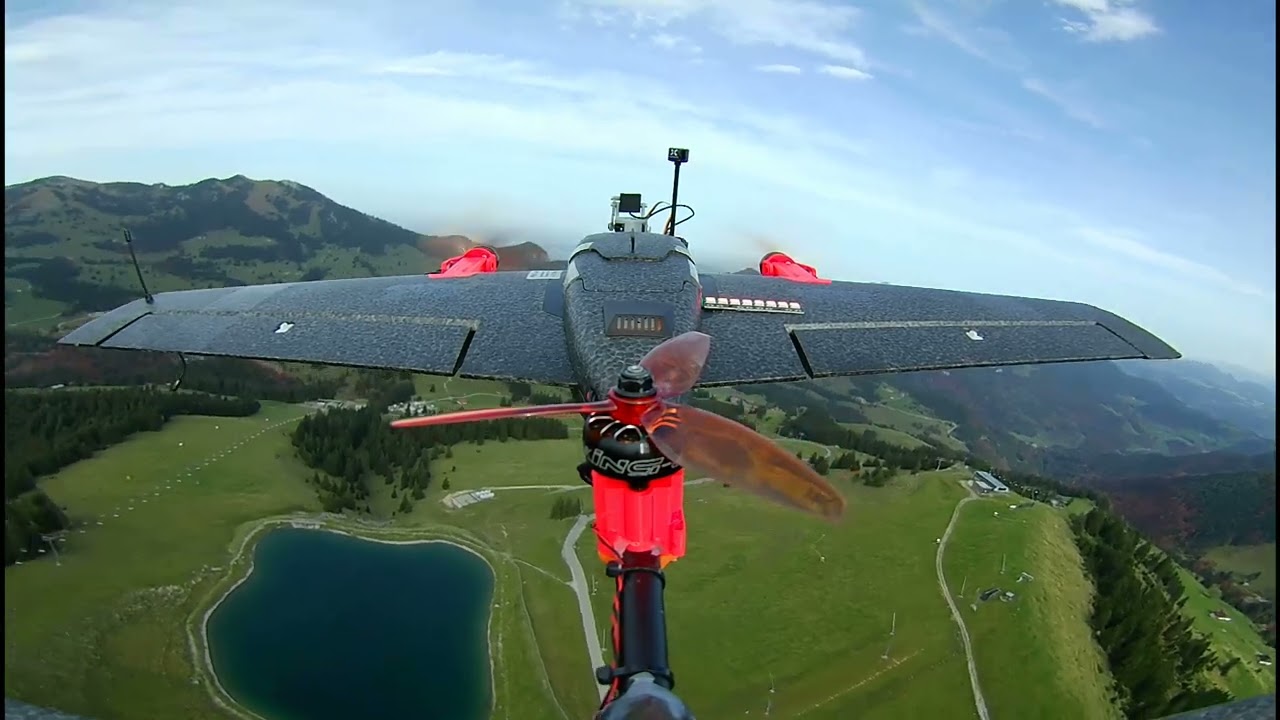 Heewing T1 VTOL Testflug bei Föhn 16 10 2024