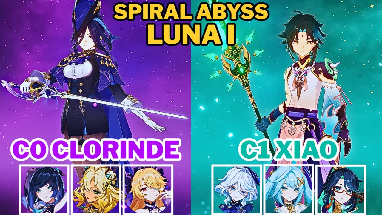[Spiral Abyss 6.0/Luna I] C0 Clorinde Electro-Charged (NO Ineffa) & C1 Xiao FFXX | Genshin Impact