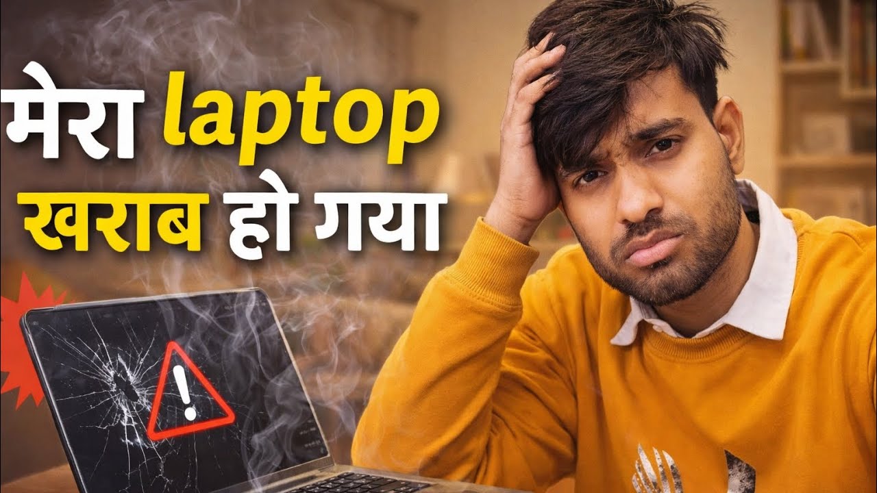 मेरा laptop खराब हो गया 🥹