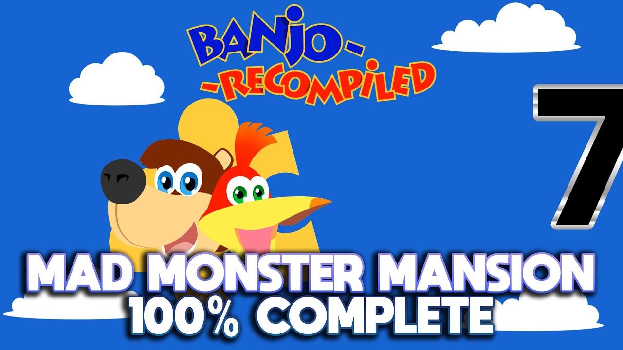 Banjo Kazooie (Recompiled) | Mad Monster Mansion | Guia 100% | Port Native PC