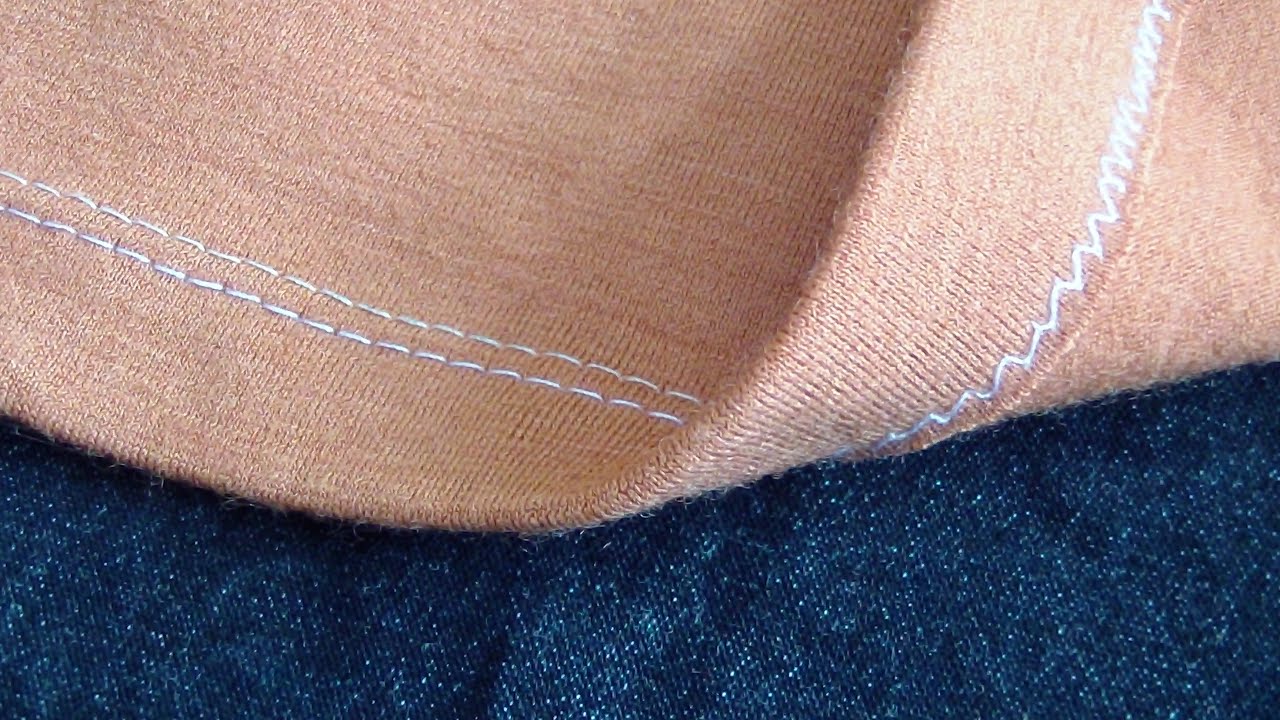 How to Hem Knits with Double Twin Needle