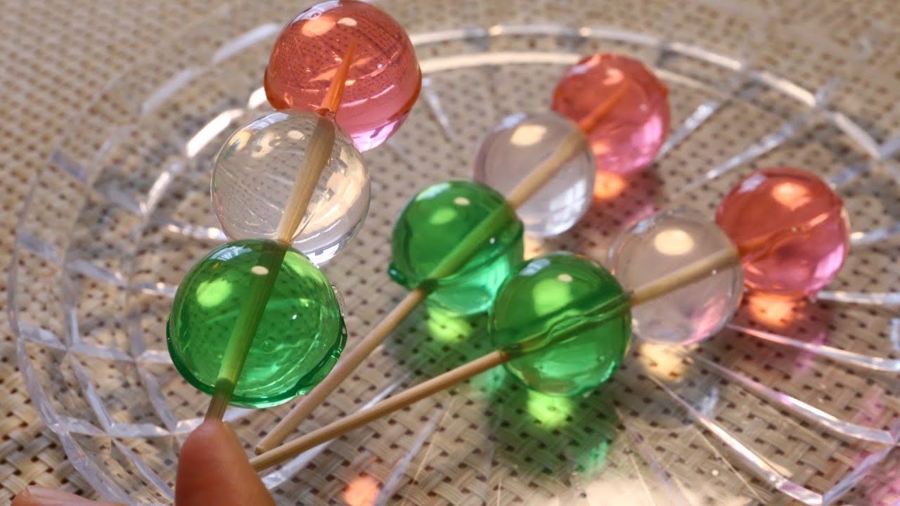 Agar Jelly DIY Hanami Dango edibe Orbeez アガーゼリー 花見団子