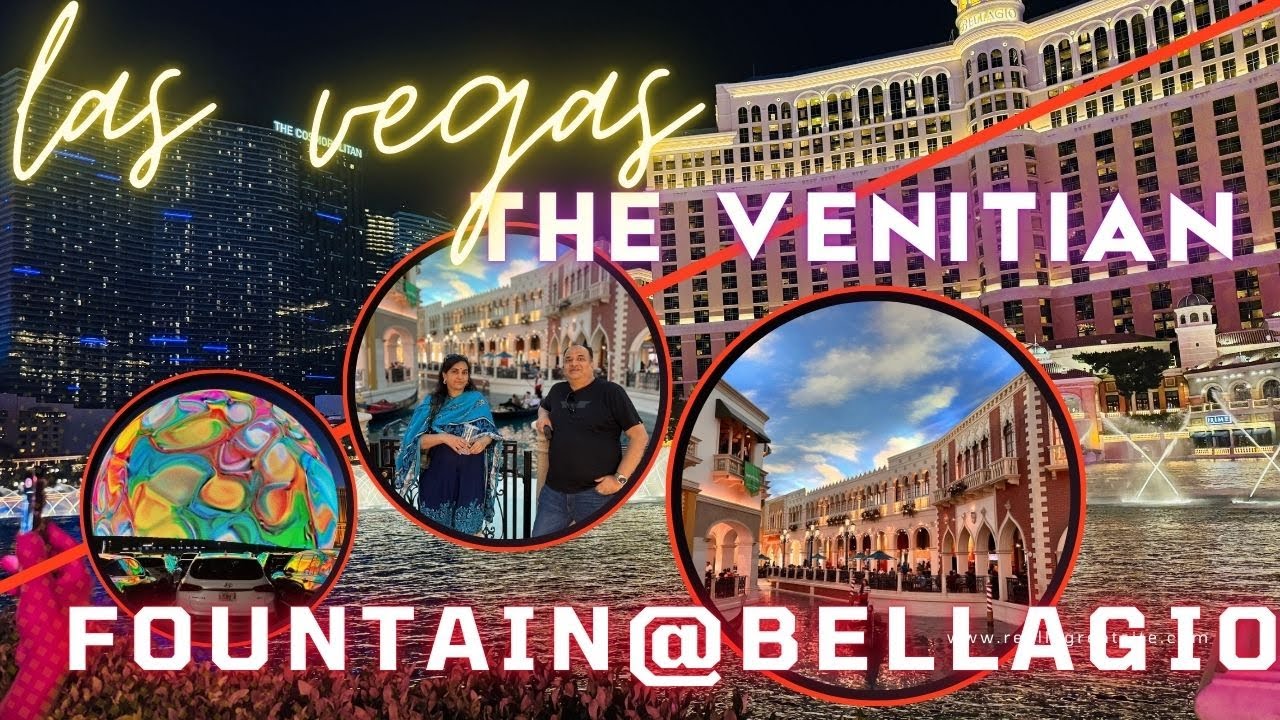 Las Vegas Magic: The Venetian Casino & Bellagio Fountain Show 🌆🎰💦
