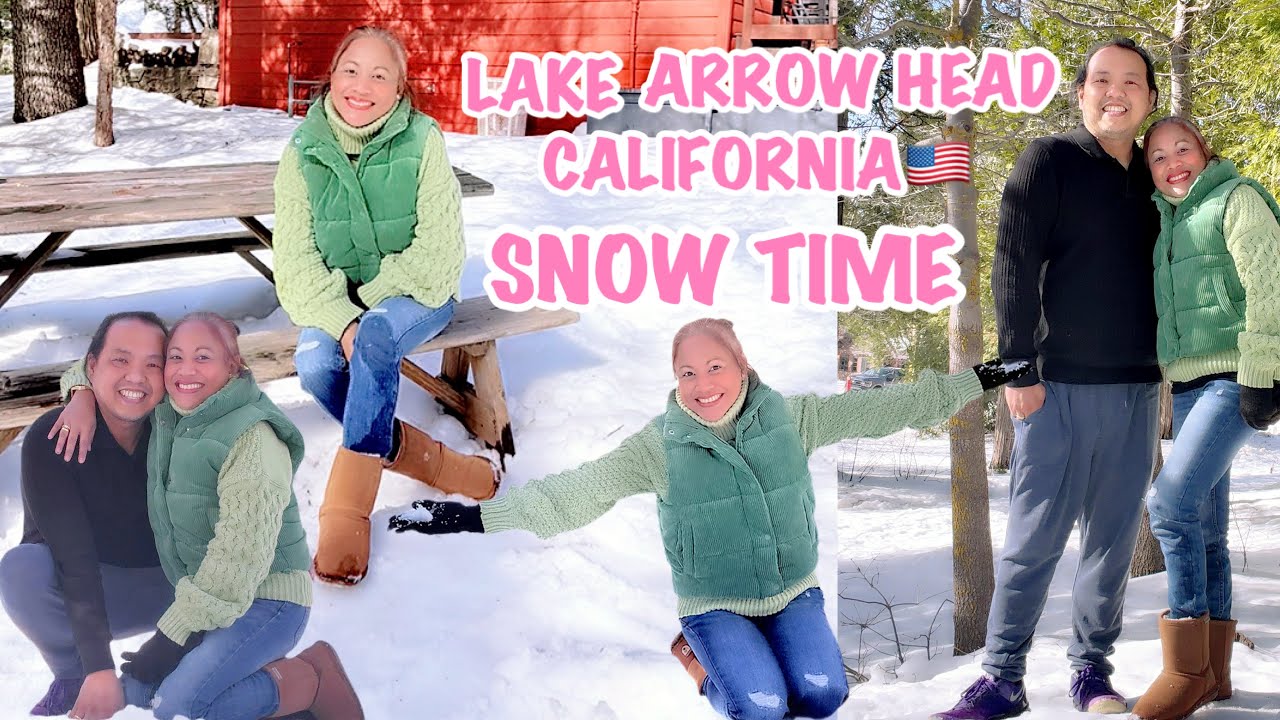 Living in America🇺🇸/LAKE ARROWHEAD CALIFORNIA WINTER DAY ❄️ SNOW SNOW TIME 