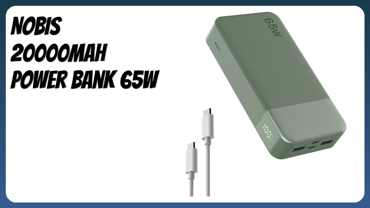 REVIEW (2026): NOBIS 20000mAh Power Bank 65W. Features