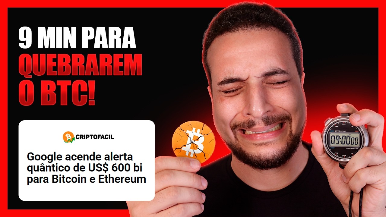 🚨 GOOGLE AFIRMA QUE COMPUTADOR QU&Acirc;NTICO PODE QUEBRAR O BITCOIN EM 9 MIN